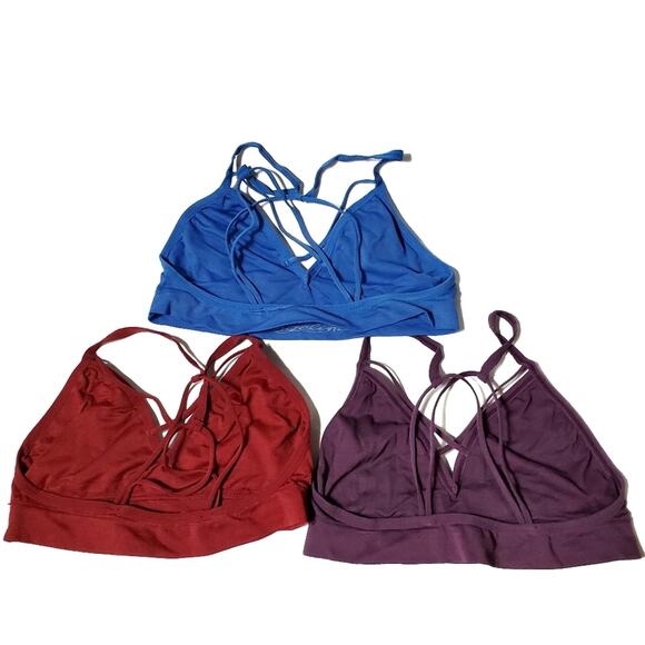 Angelina | Set of 3 Strappy Bralettes Lightweight and Stretchy - Picture 2 of 7